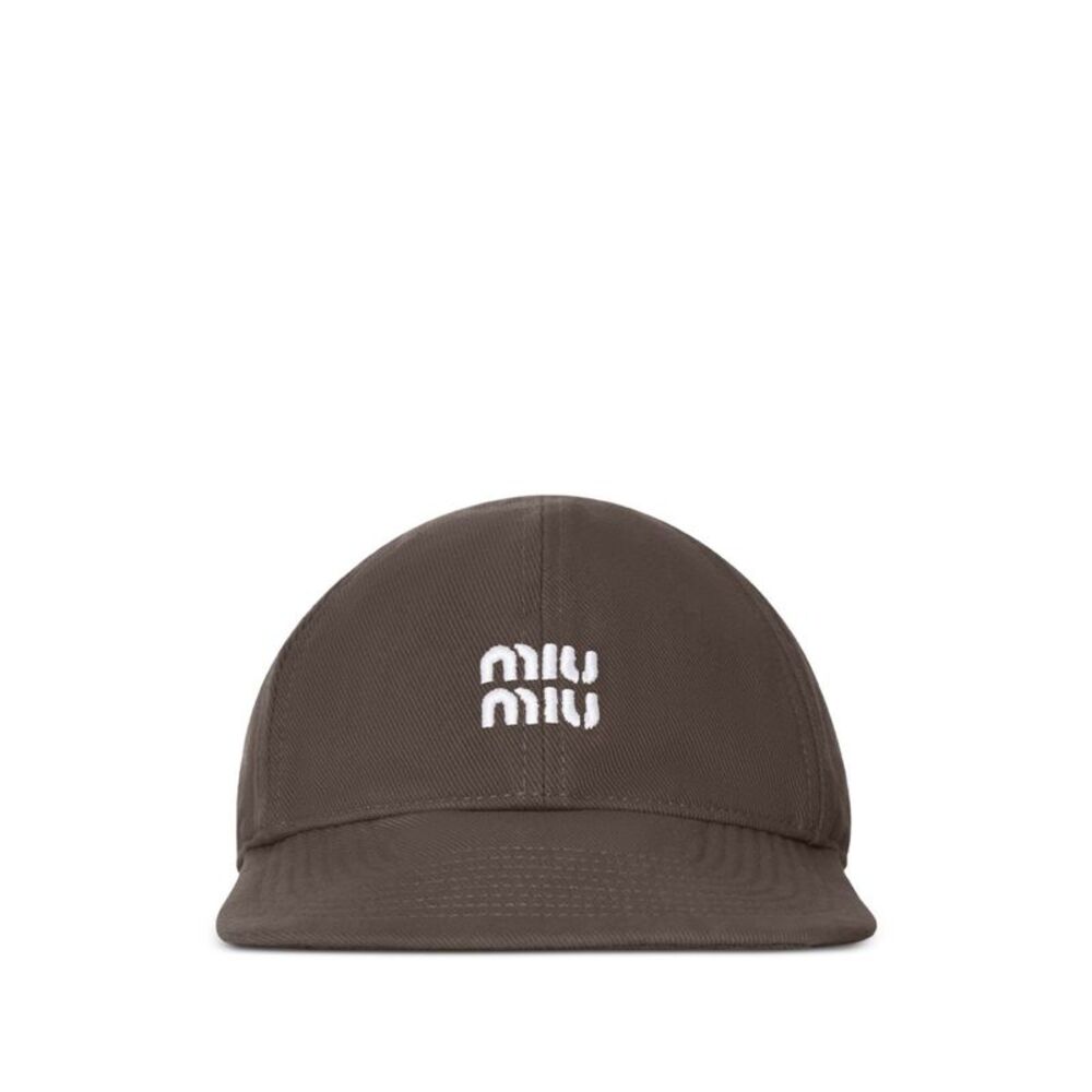 Miu Miu Women Logo Cotton Baseball Cap
